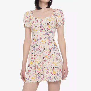 Disney Beauty And The Beast Belle Floral Sweetheart Dress